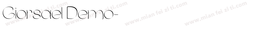 Giorsael Demo字体转换